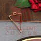 37mm x 20mm Open Back Bezel Triangle Shape