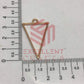 37mm x 20mm Open Back Bezel Triangle Shape