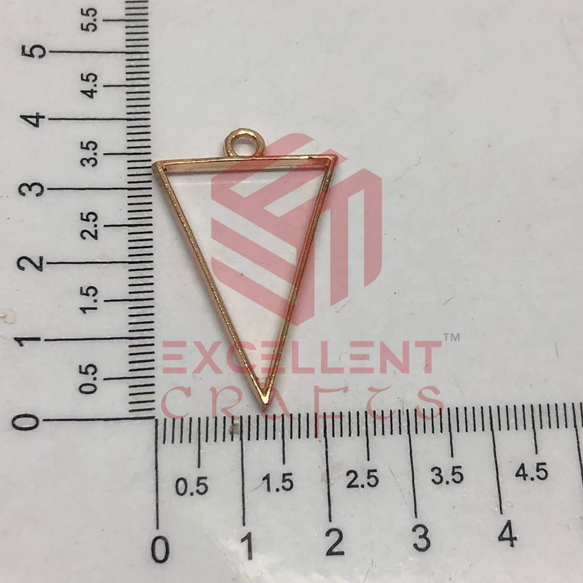 37mm x 20mm Open Back Bezel Triangle Shape