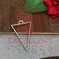 37mm x 20mm Open Back Bezel Triangle Shape