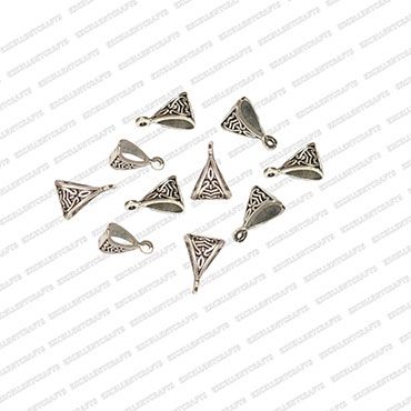 ECMANTBAIL22-Triangular-Shape-Metal-Antique-Finish-Silver-Color-Bail-Design-1