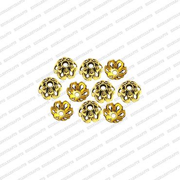 ECMANTCAP14-10mm-Dia-Round-Shape-Gold-Antique-Finish-Metal-Head-Cap-Design-3