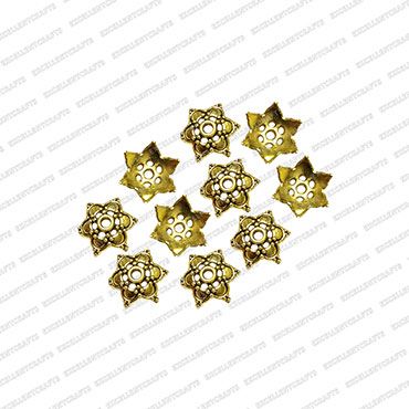 ECMANTCAP24-16mm-Dia-Round-Shape-Gold-Antique-Finish-Metal-Head-Cap-Flower-Design-3