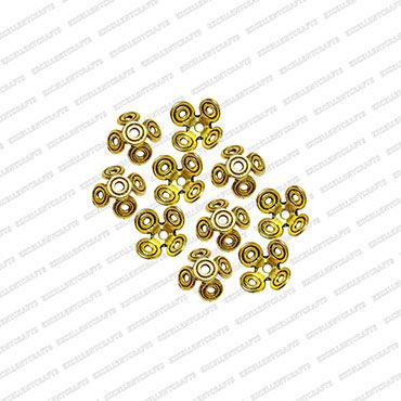 ECMANTCAP26-13mm-Dia-Round-Shape-Gold-Antique-Finish-Metal-Head-Cap-Flower-Design-1