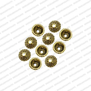 ECMANTCAP29-10mm-Dia-Round-Shape-Gold-Antique-Finish-Metal-Head-Cap-Design-7