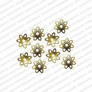 ECMANTCAP48-9mm-Dia-Round-Shape-Gold-Antique-Finish-Metal-Head-Cap-Flower-Design-3