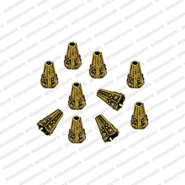 ECMANTCAP62-8mm-Dia-Cone-Shape-Gold-Antique-Finish-Metal-Head-Cap-Design-2