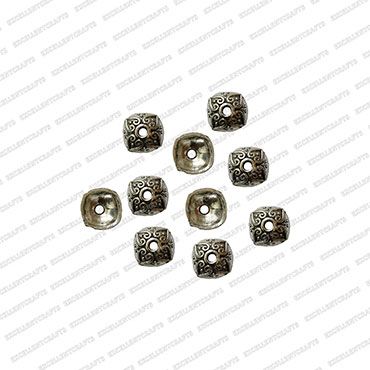 ECMANTCAP70-9mm-Dia-Square-Shape-Silver-Antique-Finish-Metal-Head-Cap-Design-1