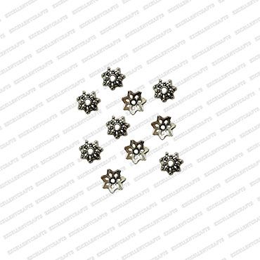 ECMANTCAP86-9mm-Dia-Round-Shape-Silver-Antique-Finish-Metal-Head-Cap-Flower-Design-6