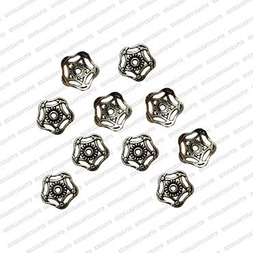 ECMANTCAP87-20mm-Dia-Round-Shape-Silver-Antique-Finish-Metal-Head-Cap-Flower-Design-4