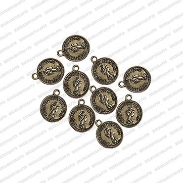 ECMANTCCH3-Round-Shape-Metal-Antique-Finish-Silver-Color-Coin-Charm-Dollar-Design-2