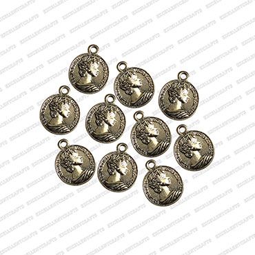 ECMANTCCH8-Round-Shape-Metal-Antique-Finish-Silver-Color-Coin-Charm-Dollar-Design-3
