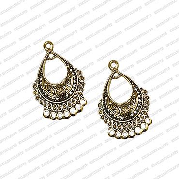 ECMANTCEB7-Leaf-Shape-Gold-Antique-Finish-Metal-Chandelier-Earring-Base-Design-3