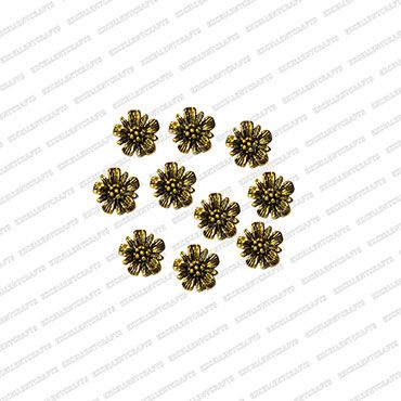ECMANTCH114-Round-Shape-Metal-Antique-Finish-Gold-Charm-Flower-Design-9