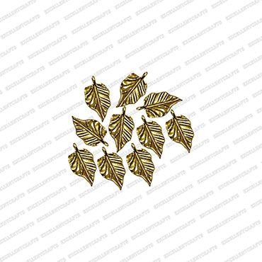 ECMANTCH18-Leaf-Shape-Metal-Antique-Finish-Gold-Charm-Design-9