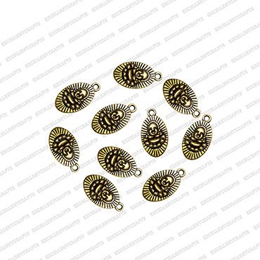 ECMANTCH23-Oval-Shape-Metal-Antique-Finish-Gold-Charm-Buddha-Face-Design-1