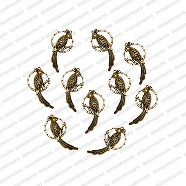 ECMANTCH32-Bird-Shape-Metal-Antique-Finish-Gold-Charm-Design-2