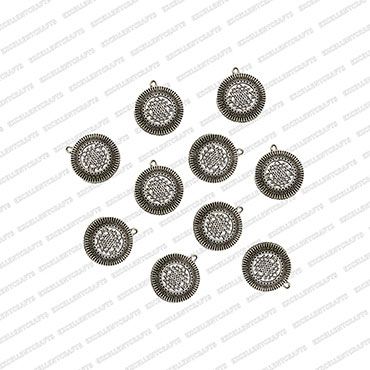 ECMANTCH42-Round-Shape-Metal-Antique-Finish-Silver-Charm-Design-3