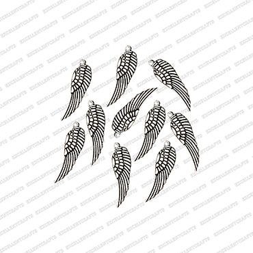 ECMANTCH60-Leaf-Shape-Metal-Antique-Finish-Silver-Charm-Design-16