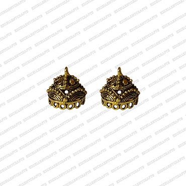 ECMANTJB111-Cone-Shape-Metal-Antique-Finish-Gold-Jhumka-Base-Design-15