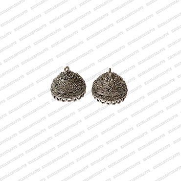 ECMANTJB18-Dome-Shape-Metal-Antique-Finish-Silver-Jhumka-Base-Design-13