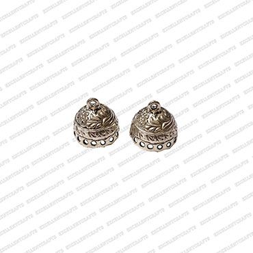 ECMANTJB30-Dome-Shape-Metal-Antique-Finish-Silver-Jhumka-Base-Design-24