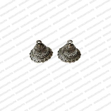 ECMANTJB39-Cone-Shape-Metal-Antique-Finish-Silver-Jhumka-Base-Design-5