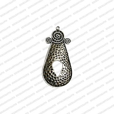 ECMANTPEN20-Tear-Drop-Shape-Metal-Antique-Finish-Silver-Color-Pendant-Design-1