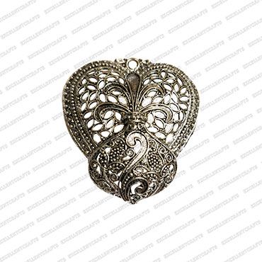 ECMANTPEN27-Heart-Shape-Metal-Antique-Finish-Silver-Color-Pendant-Design-1