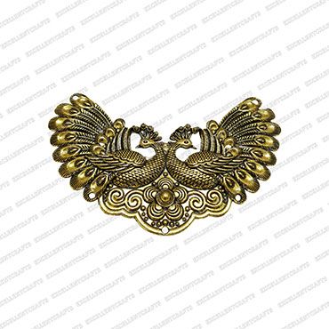 ECMANTPEN3-Double-Peacock-Shape-Metal-Antique-Finish-Gold-Color-Pendant-Design-1