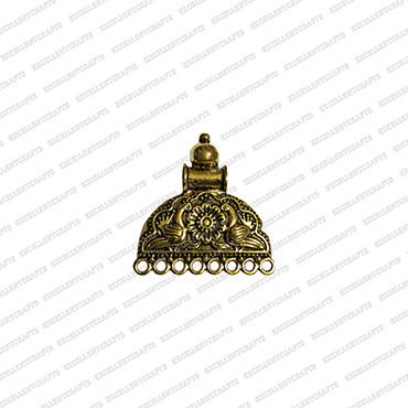 ECMANTPEN61-Double-Peacock-Shape-Metal-Antique-Finish-Gold-Color-Pendant-Design-3