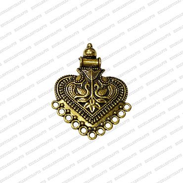 ECMANTPEN78-Heart-Shape-Metal-Antique-Finish-Gold-Color-Double-Peacock-Pendant-Design-1