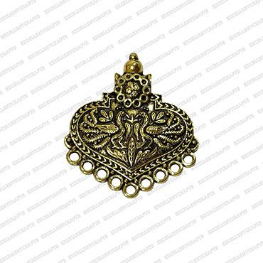 ECMANTPEN95-Double-Peacock-Shape-Metal-Antique-Finish-Gold-Color-Pendant-Design-5