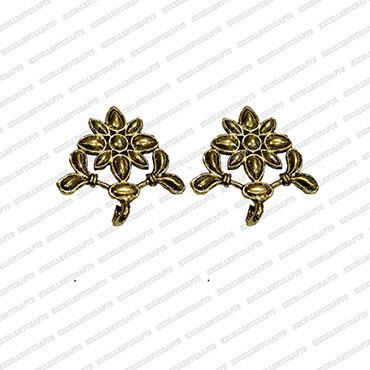 Metal Antique Finish Gold Color Stud Design 4