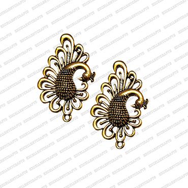 ECMANTSTUD26-Peacock-Shape-Metal-Antique-Finish-Gold-Color-Stud-Design-11-Big