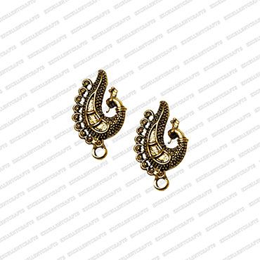 ECMANTSTUD27-Peacock-Shape-Metal-Antique-Finish-Gold-Color-Stud-Design-12