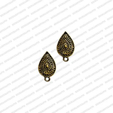 ECMANTSTUD44-Leaf-Shape-Metal-Antique-Finish-Gold-Color-Stud-Design-5