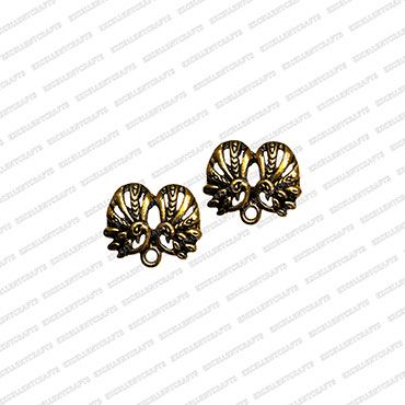ECMANTSTUD59-Double-Peacock-Metal-Antique-Finish-Gold-Color-Stud-Design-2