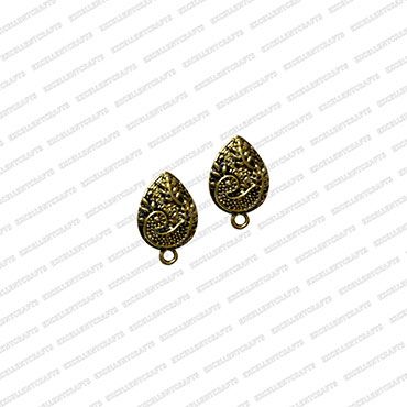 ECMANTSTUD72-Leaf-Shape-Metal-Antique-Finish-Gold-Color-Stud-Design-8