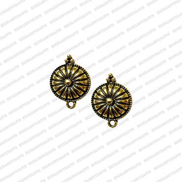 ECMANTSTUD78-Round-Shape-Metal-Antique-Finish-Gold-Color-Stud-Design-2