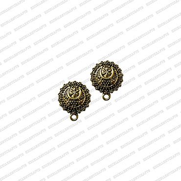 ECMANTSTUD79-Round-Shape-Metal-Antique-Finish-Gold-Color-Stud-Design-3