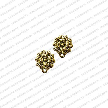 ECMANTSTUD80-Round-Shape-Metal-Antique-Finish-Flower-Gold-Color-Stud-Design-6
