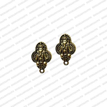 ECMANTSTUD83-Lord-Ganesha-Metal-Antique-Finish-Gold-Color-Stud-Design-1