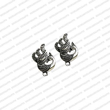 ECMANTSTUD86-Peacock-Shape-Metal-Antique-Finish-Silver-Color-Stud-Design-9