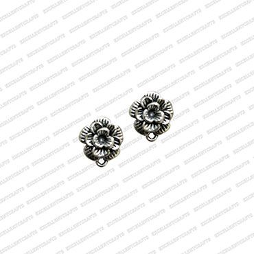 ECMANTSTUD98-Round-Shape-Metal-Antique-Finish-Flower-Silver-Color-Stud-Design-7