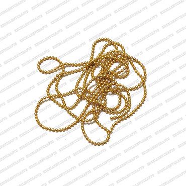 1.5mm Gold Aluminium Ball Chain (Pack of 5 Mtrs)