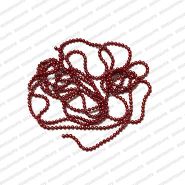 1.5mm Red Aluminium Ball Chain (Pack of 5 Mtrs)