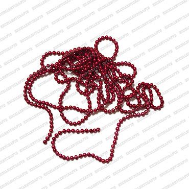 1.5mm Cherry Red Aluminium Ball Chain (Pack of 5 Mtrs)