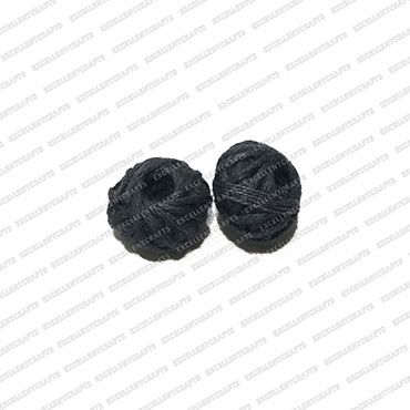 ECMCB17-Grey-Color-Round-Shape-Matte-Finish-Cotton-Beads-12mm-Dia V1