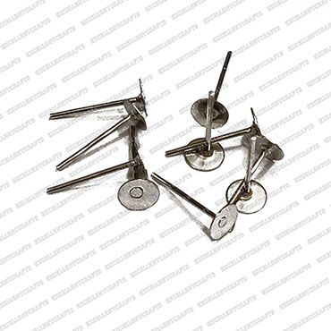 ECMFIND74-5mm-Dia-Round-Shape-Metal-Jewelry-Findings-Silver-Stud-Base
